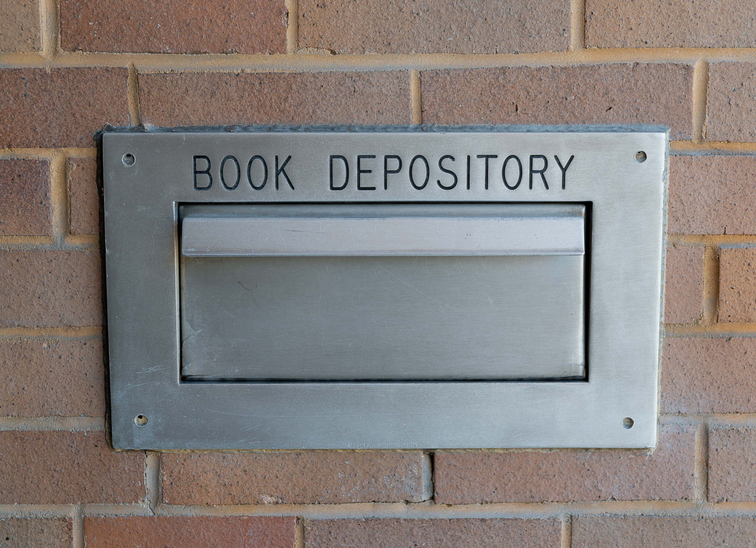 Book return slot at Morgantown Public Library