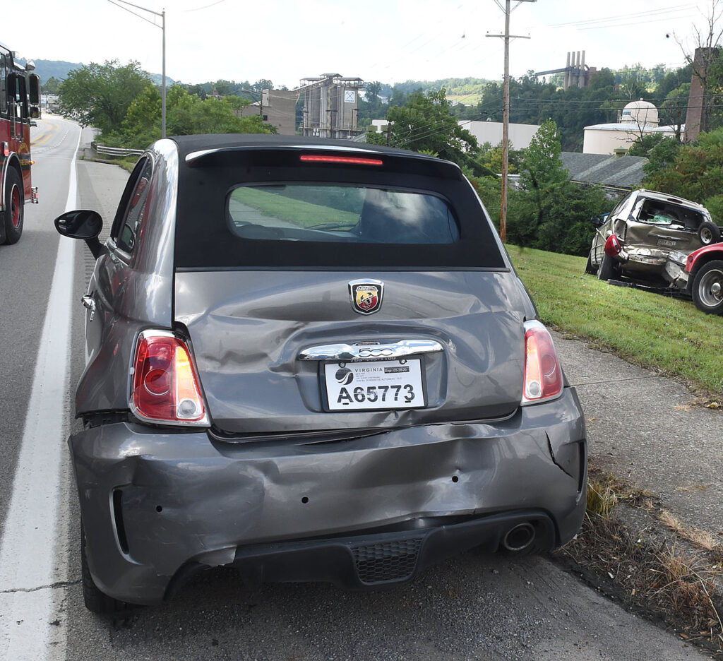 Fiat with back end damage