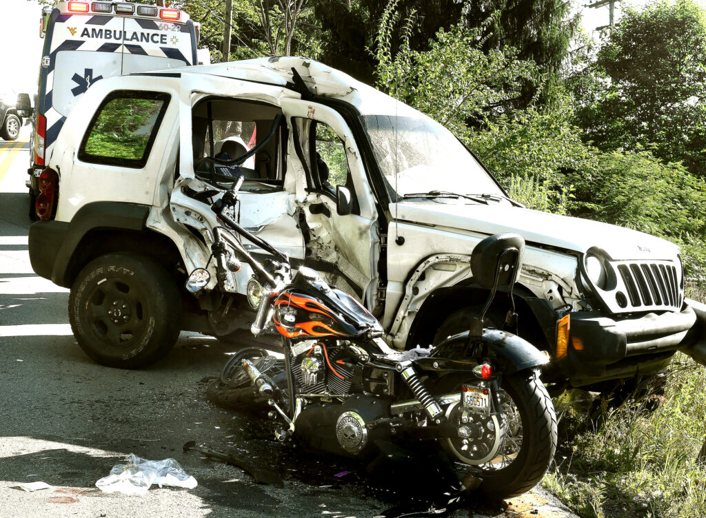 hartman run road motorcycle car crash