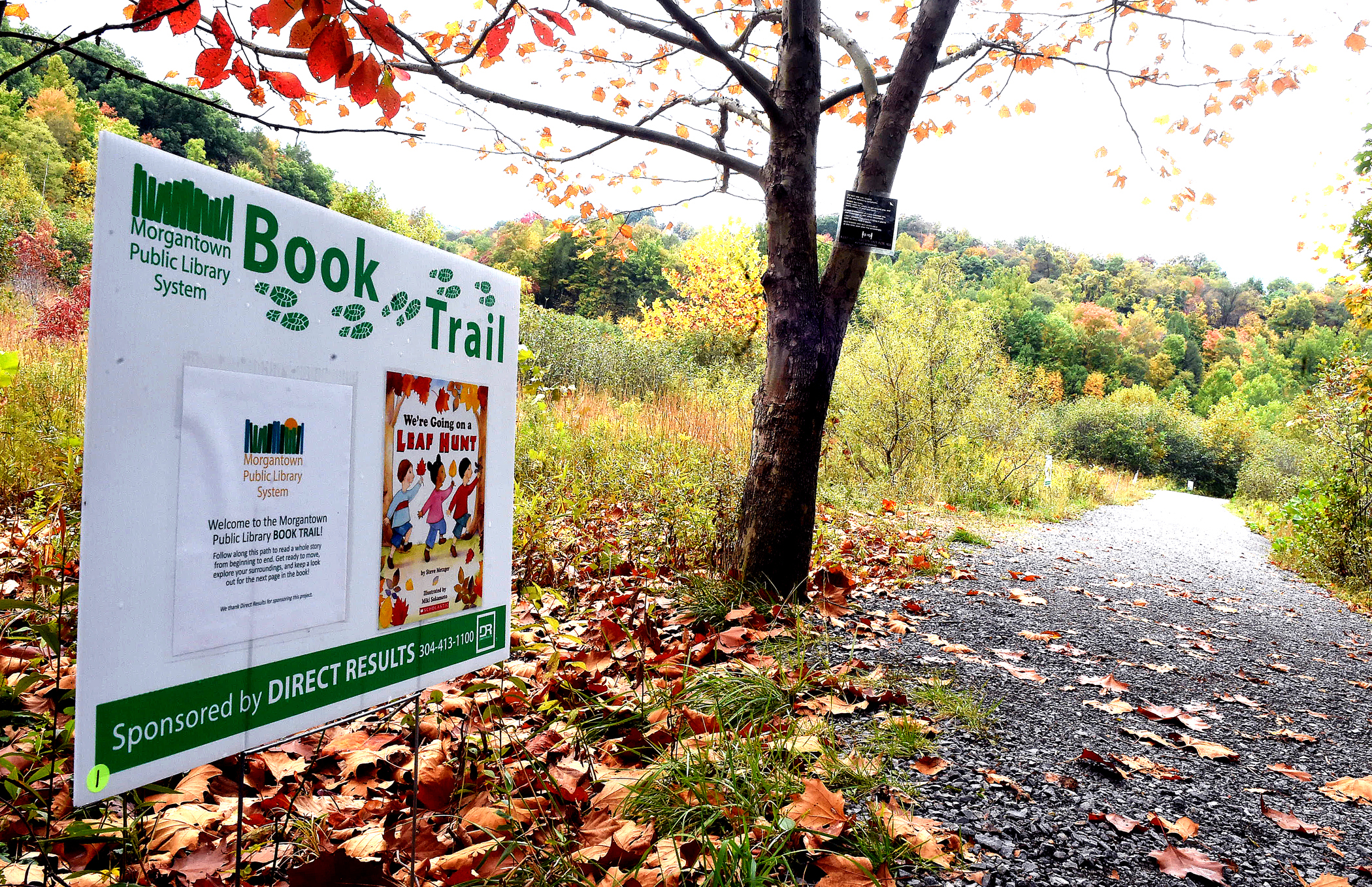 book trail at Botanic Garden