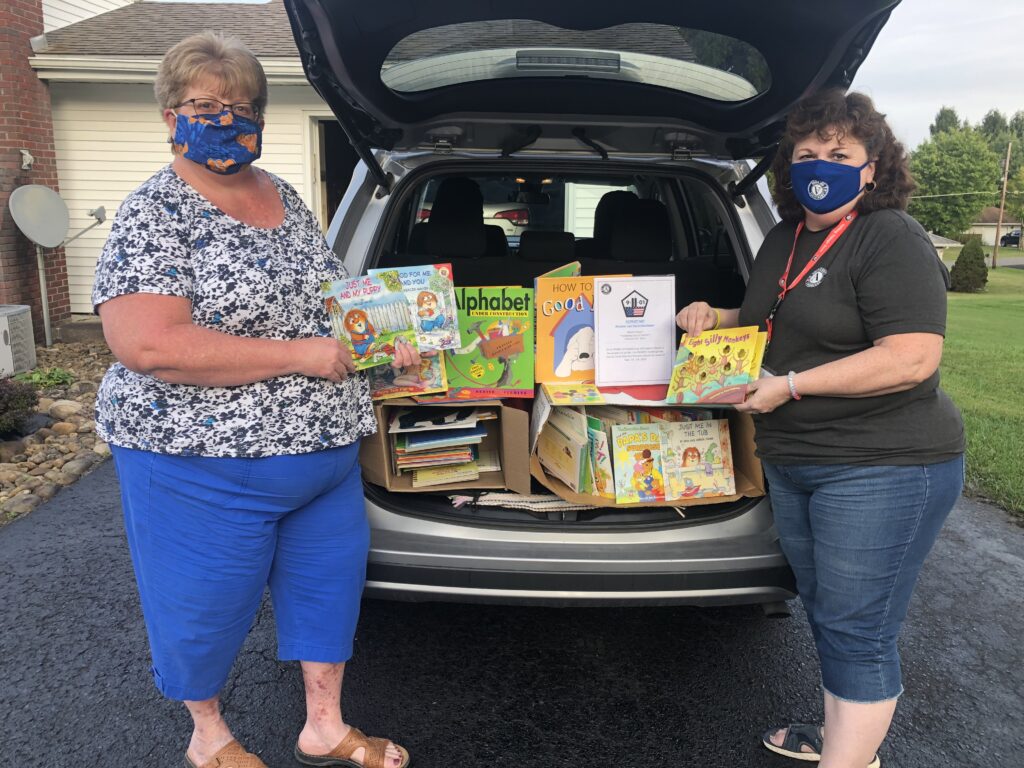 Lisa DeWitt (left), a kindergarten teacher at East Preston, with Darla Shaffer