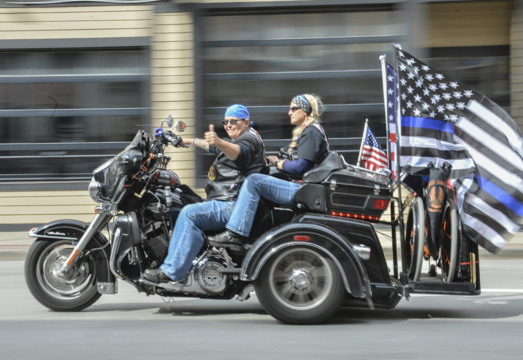 motorcycle cop rally