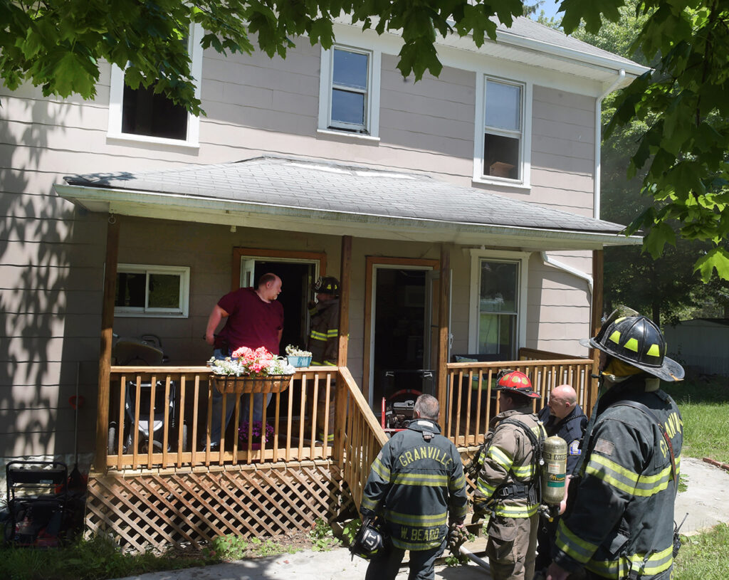 Westover VFD works on house fire