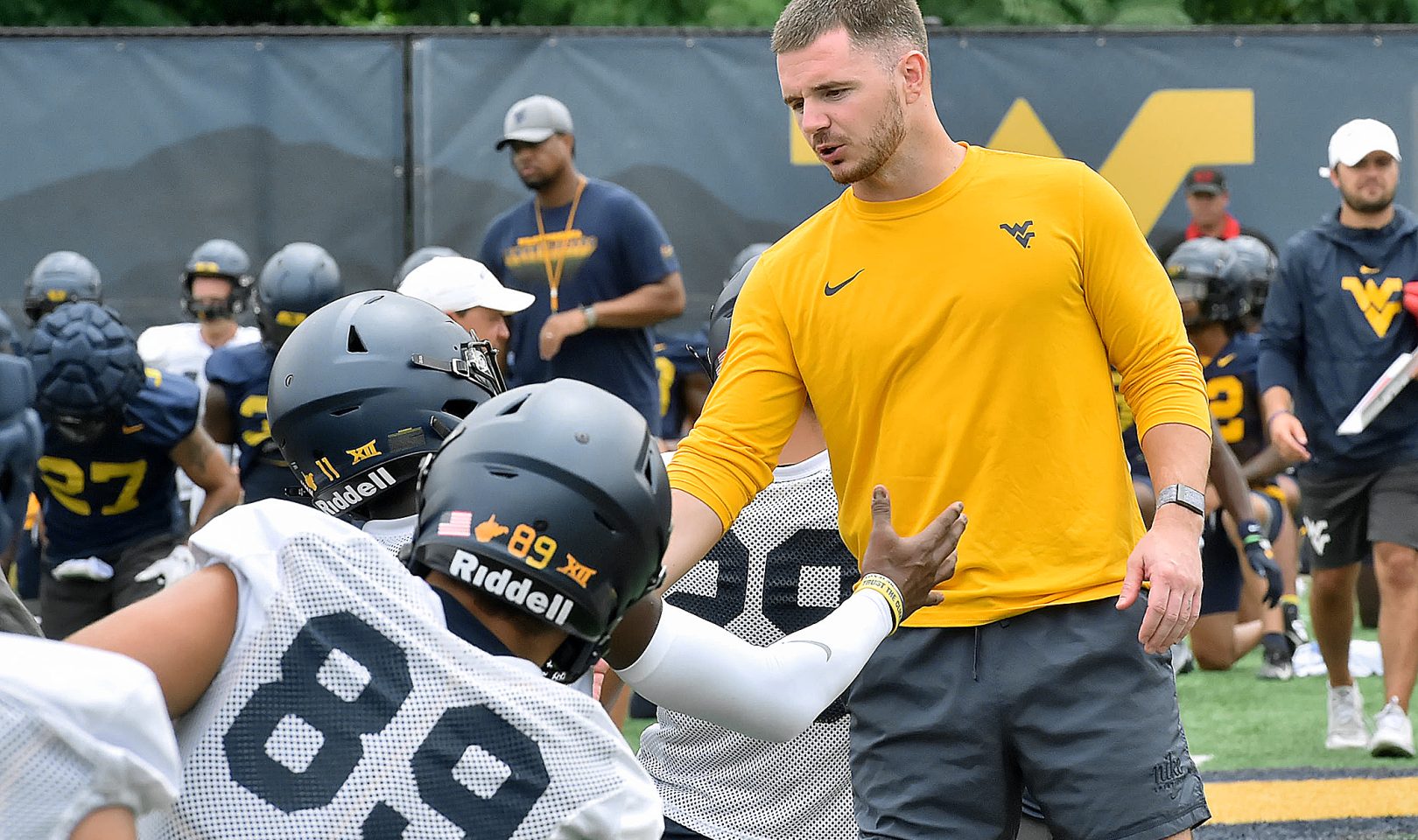 Former UNC star, NFL player Ryan Switzer helping coach home-state Mountaineers